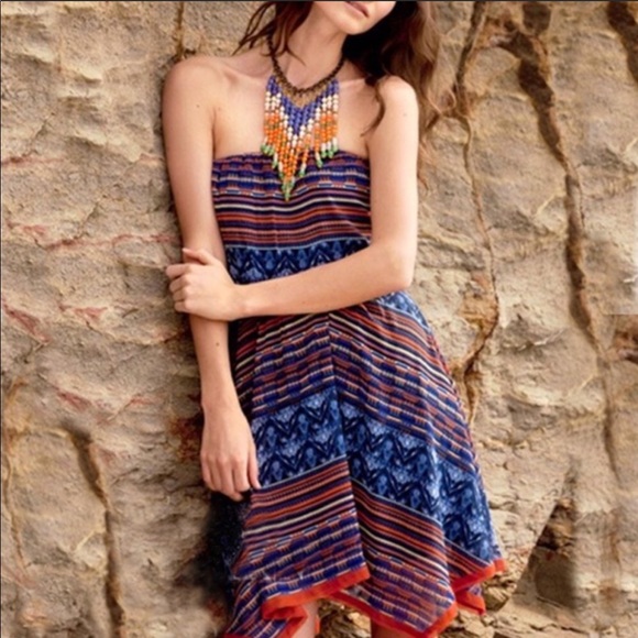 Anthropologie Dresses & Skirts - Anthropologie Maeve Urcos Tribal Strapless Dress
